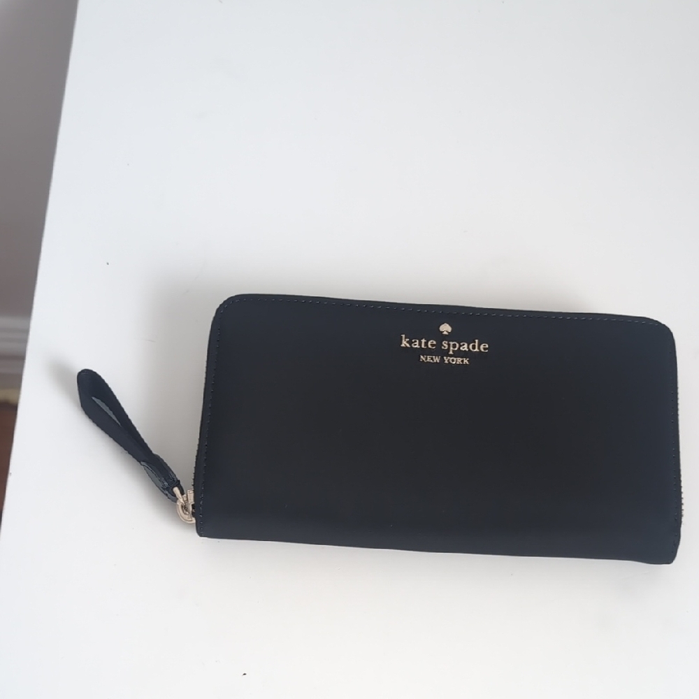 Kate Spade Black Zip-Around Wallet